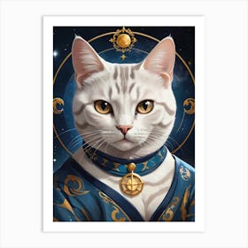 Cat Of The Zodiac Art Print