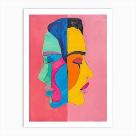 Two Faces 21 Art Print