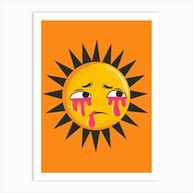 Sad Sun 1 Art Print