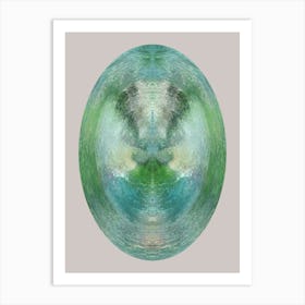 Cosmic Ascension Green 2 Art Print