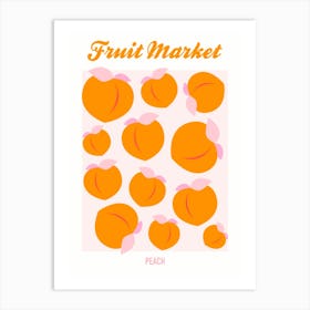 Fruit Market Peach Art Print