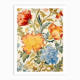 Floral Wallpaper 17 Art Print