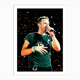 Chris Martin coldplay band music Art Print