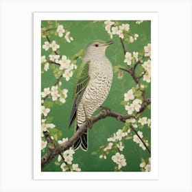 Ohara Koson Inspired Bird Painting Cuckoo 4 Art Print