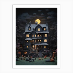 Haunted House Art Print