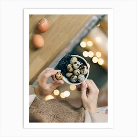 Quail Eggs 28 Art Print