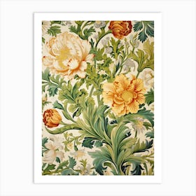 Floral Tapestry 1 Art Print