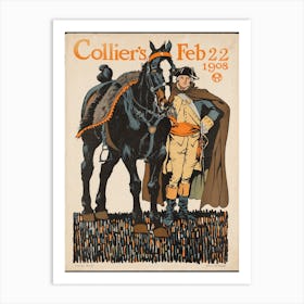 Collier's Feb 22 1908, Edward Penfield Art Print