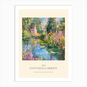 Cottage Garden Poster Floral Tapestry 2 Art Print