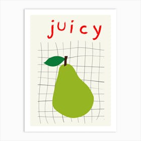 Juicy Pear Poster  Art Print