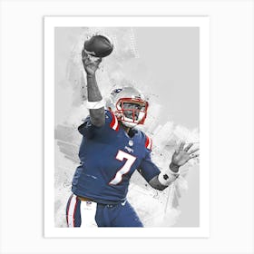 Jacoby Brissett New England Patriots Art Print