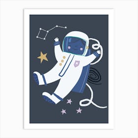 Astronaut Alice Art Print