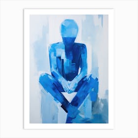 Blue Man 1 Art Print