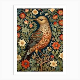 William Morris Bird In A Flower Art Print