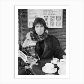 Mick Jagger Lead Singer With The Rolling Stones Pictured In Paris France In January 1985 Art Print