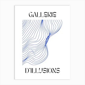 Abstract Lines Art Poster 1 Art Print