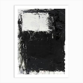 Black And White Abstract Painting 29 Art Print