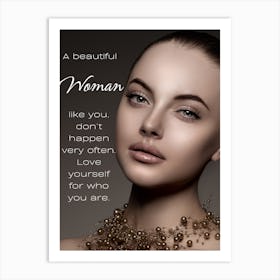 Beautiful Woman Art Print