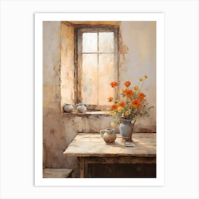 Old Stone Farm Warm Tones 4 Art Print