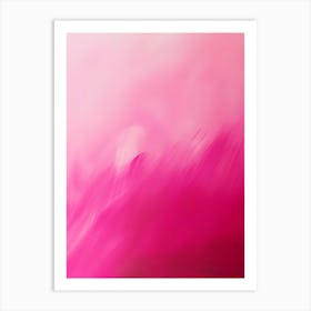 Abstract Pink Feathers Art Print