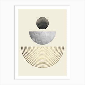 Geometry with lines 6 Art Print