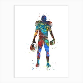 American Football Player 2 Art Print