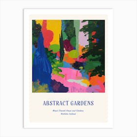 Colourful Gardens Mount Stewart House And Gardens Northern Ireland 2 Blue Poster Art Print
