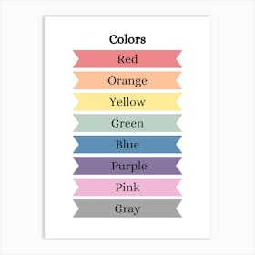 Colors Of The Rainbow Art Print