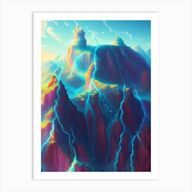 Fantasy Lightning In The Sky Art Print