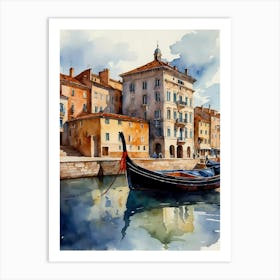 Gondola In Venice Art Print