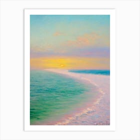 Clearwater Beach Florida Monet Style Art Print