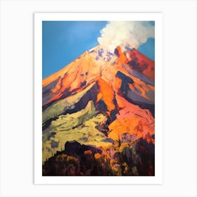 Mount Etna Italy 1 Mountain Painting Art Print