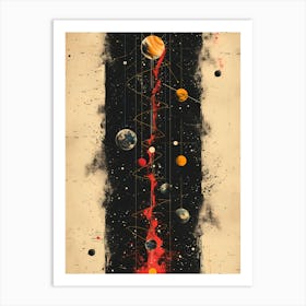 Planets In Space 5 Art Print