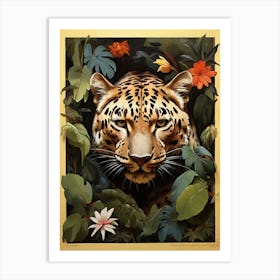 Leopard In The Jungle art print Art Print