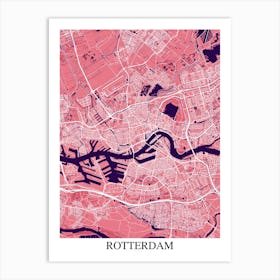 Rotterdam Pink Purple Art Print