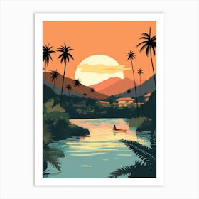 Samoa 1 Travel Illustration Art Print
