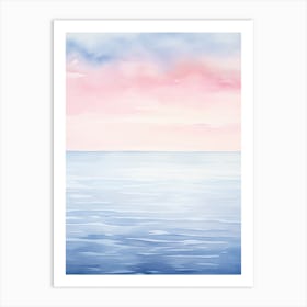 Watercolor Seascape 7 Art Print