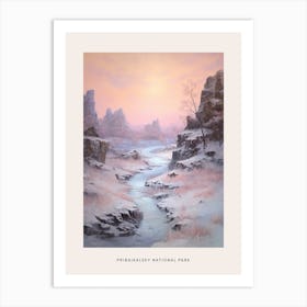 Dreamy Winter National Park Poster  Pribaikalsky National Park Russia 2 Art Print