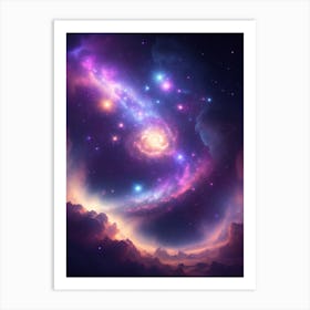 Galaxy In Space Art Print