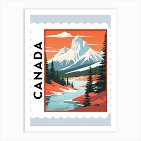 Canada 3 Travel Stamp Poster Art Print