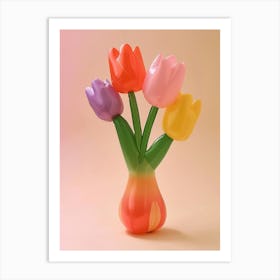 Dreamy Inflatable Flowers Tulip 3 Art Print