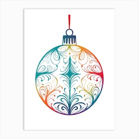 Seasonal Ornament Art Print