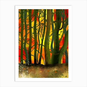 Mysterious Forest Art Print