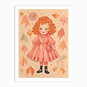 Vintage Paper Doll Kitsch 11 Art Print