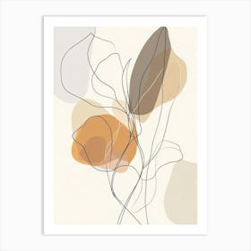 Abstract Leaves Canvas Print 5 Art Print