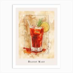 Bloody Mary Tile Poster 1 Art Print