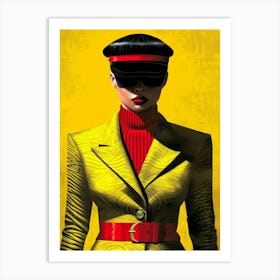 Woman In A Yellow Suit Art Print