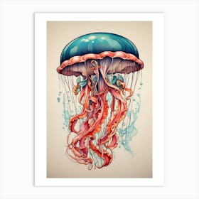 Jellyfish art Art Print
