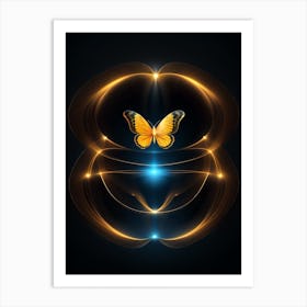 Abstract Butterfly 4 Art Print