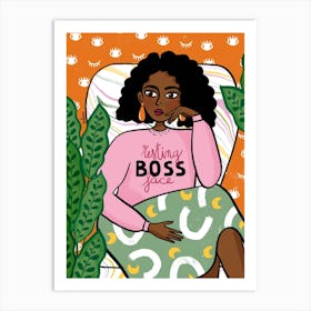 Boss Lady Jameela Art Print